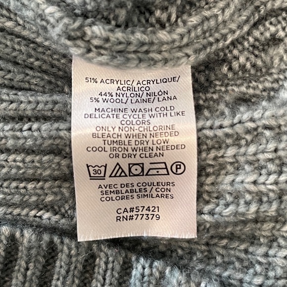 Ann Taylor Teal Knit Wool Blend Sweater - Picture 7 of 7